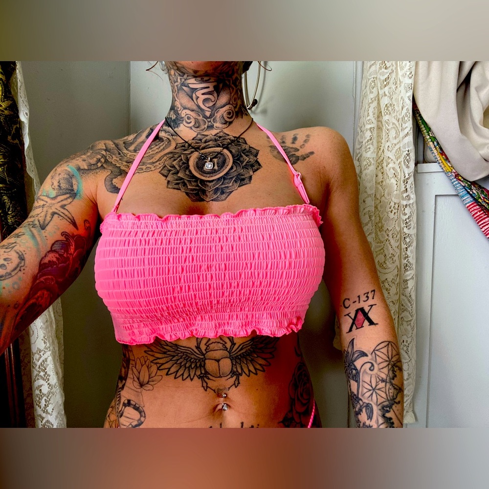 HEAT HOT pink bathing suit NEVER WORN